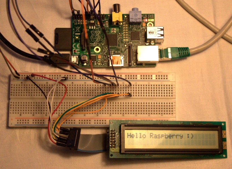 Raspberry Pi with LCD